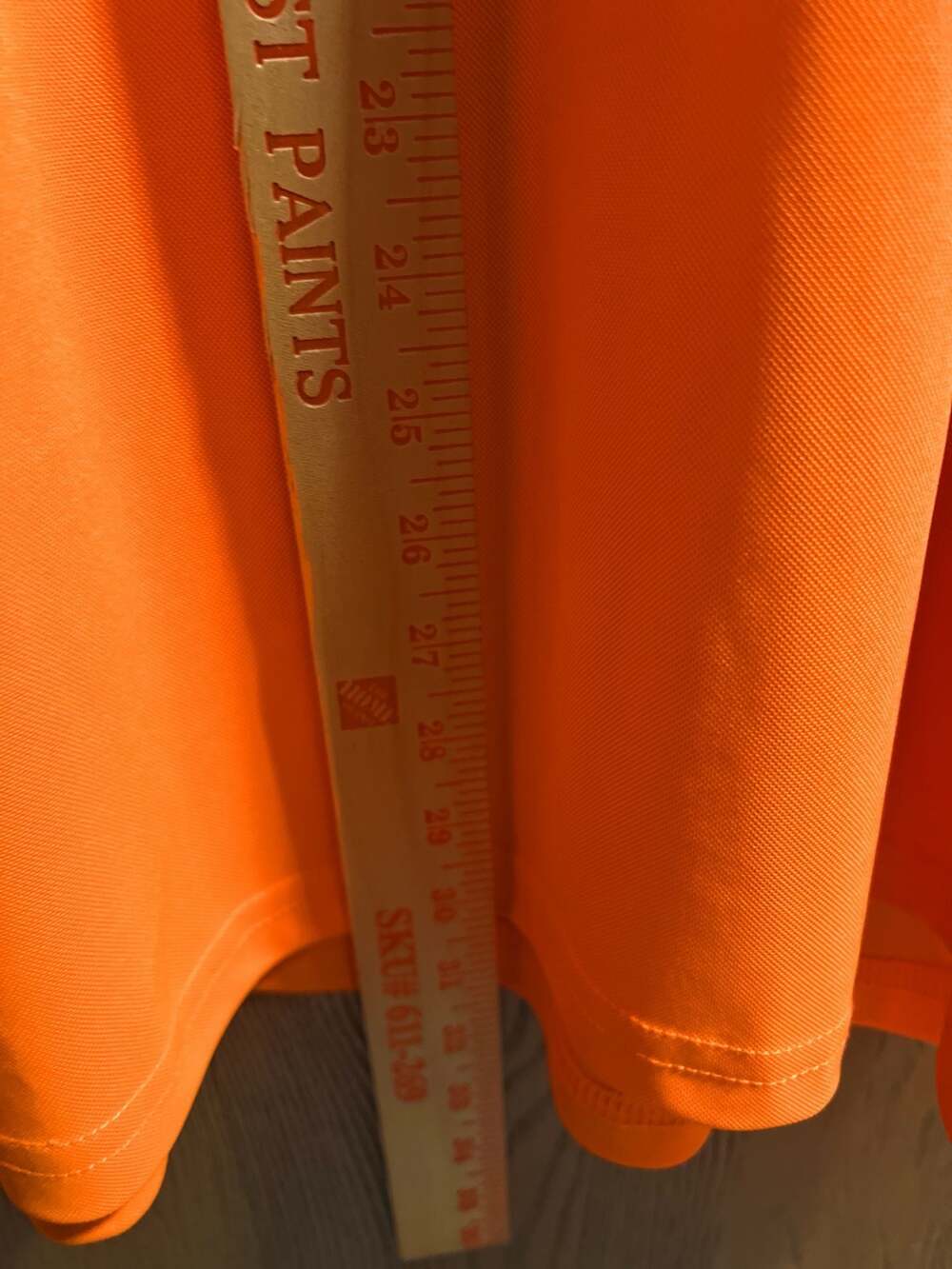 Wrangler Workwear Men's Performance Pen Pocket Tee Relaxed Fit Bright Orange 3XL - Picture 8 of 8